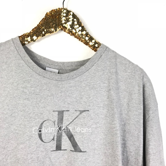 Calvin Klein Jeans Tops - Calvin Klein | Retro Heather gray T Shirt